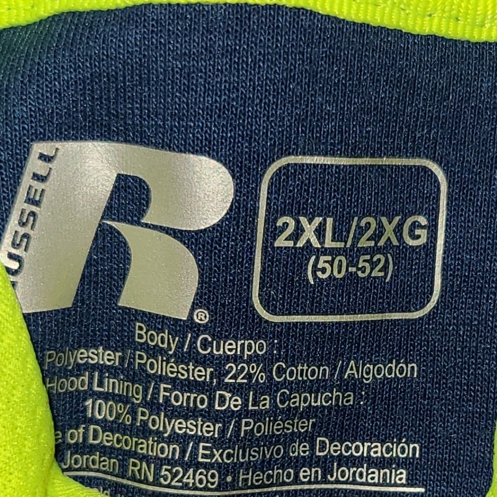 Russell zippered hoodie